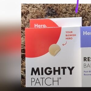 (2) HERO ACNE TREATMENT - BLEMISH PATCHES & RECOVERY CREAM